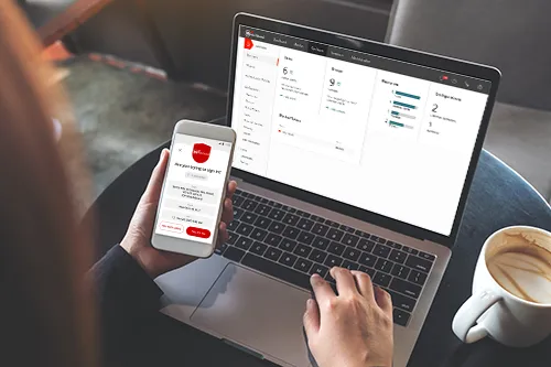 Effektiver Schutz durch Mobilgeräte-DNA.